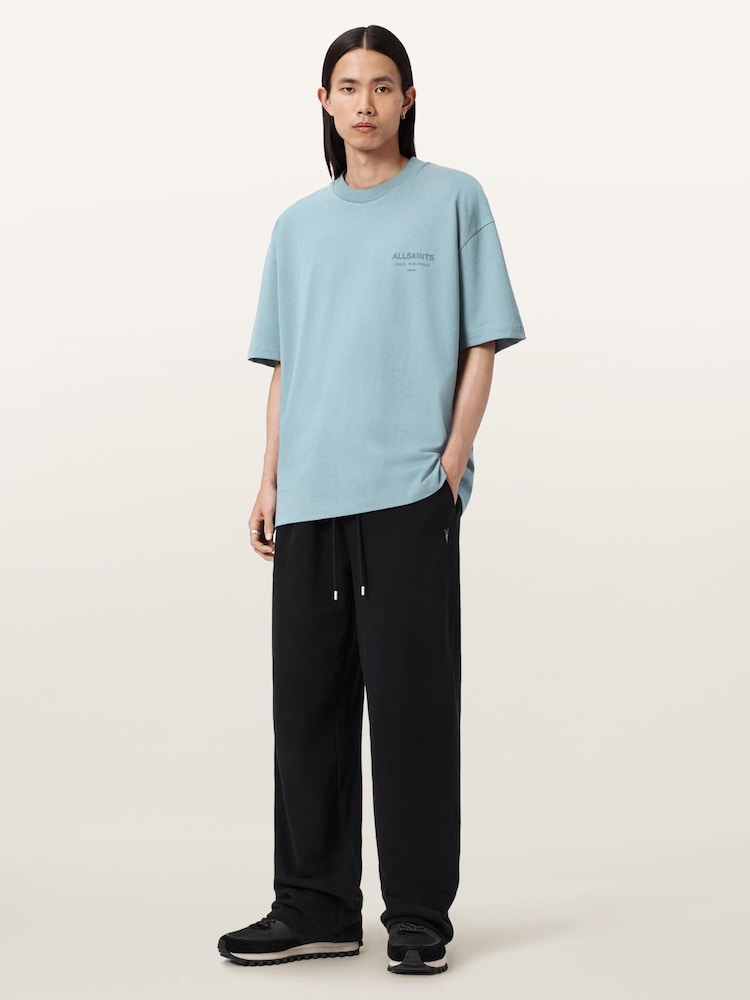 AllSaints Blue Xander Short Sleeve Crew Neck T-Shirt - Image 2 of 6