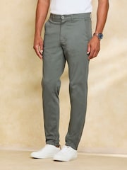 Cotton Traders Green Relaxed Tapered Chino Trousers - Image 3 of 4