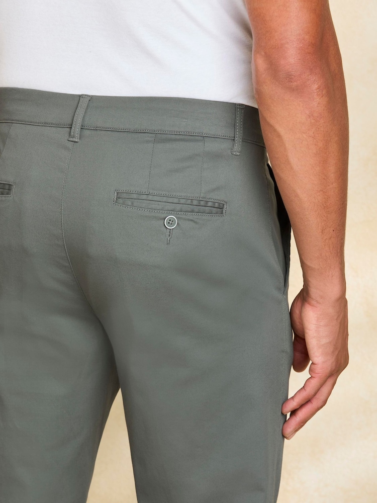 Cotton Traders Green Relaxed Tapered Chino Trousers - Image 4 of 4