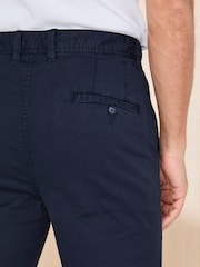 Cotton Traders Blue Signature Flat Front Stretch Chino Trousers - Image 4 of 4
