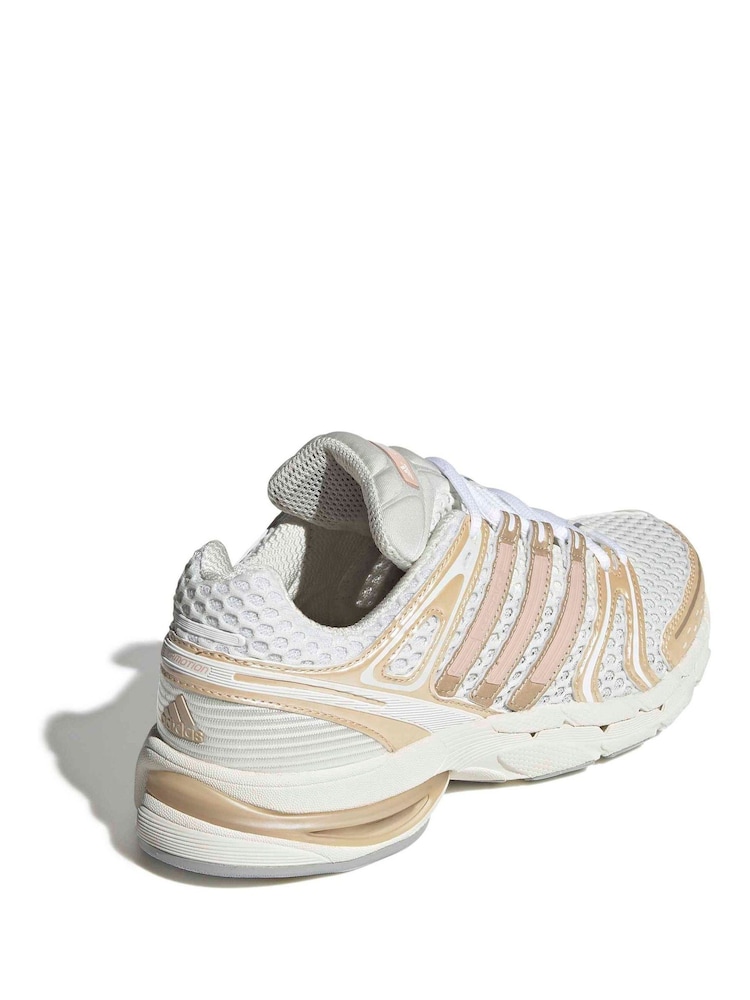 adidas Originals White Adistar Control 5 Shoes - Image 2 of 9