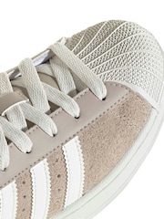 adidas Originals Cream Superstar Shoes - Image 10 of 11