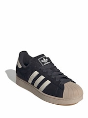 adidas Originals Black Superstar Shoes - Image 3 of 9