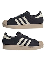 adidas Originals Black Superstar Shoes - Image 7 of 9
