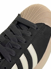 adidas Originals Black Superstar Shoes - Image 8 of 9