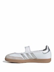 adidas Originals White Samba Jane Trainers - Image 2 of 9