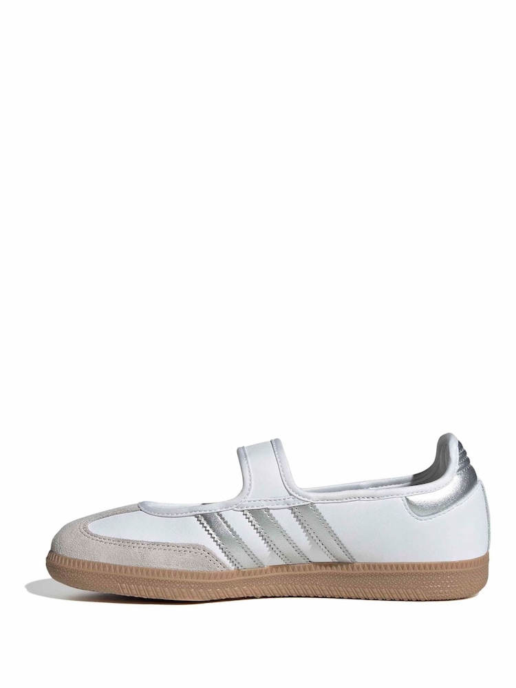 adidas Originals White Samba Jane Trainers - Image 2 of 9