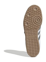 adidas Originals White Samba Jane Trainers - Image 7 of 9