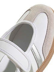 adidas Originals White Samba Jane Trainers - Image 8 of 9