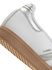 adidas Originals White Samba Jane Trainers - Image 9 of 9