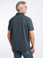 Weird Fish Blue Indy Slub Polo Shirt - Image 2 of 7