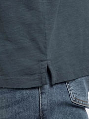 Weird Fish Blue Indy Slub Polo Shirt - Image 5 of 7