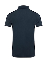 Weird Fish Blue Indy Slub Polo Shirt - Image 7 of 7