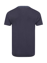 Weird Fish Blue Cast Off Front Print Graphic T-Shirt - Image 6 of 6