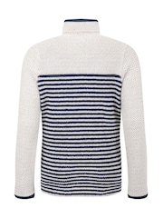 Weird Fish Cream Zoe Full Zip Striped Colour Block Macaroni Fleece - Image 7 of 7