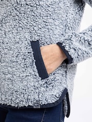 ブルー - Weird Fish Madi コージー 1/4 ジップ フリース - 画像 5 / 9