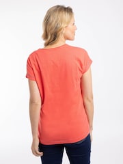 Weird Fish Pink Sun Rays Front Print Graphic T-Shirt - Image 3 of 7