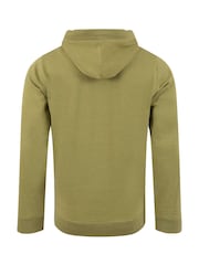 Weird Fish Green Bryant Front Print Graphic Popover Hoodie - Image 6 of 6