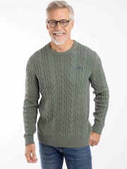 كنزة محبوكة مجدولة Griffen من Weird Fish - صورة 1 من 6