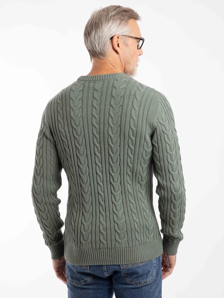 كنزة محبوكة مجدولة Griffen من Weird Fish - صورة 2 من 6