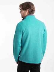 Weird Fish Green Shires Full Zip Grid Fleece - Image 2 of 9