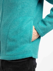 Weird Fish Green Shires Full Zip Grid Fleece - Image 5 of 9