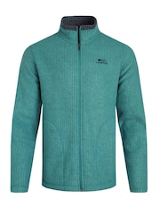 Weird Fish Green Shires Full Zip Grid Fleece - Image 7 of 9