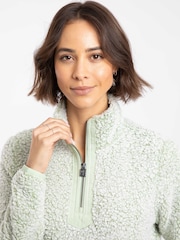 グレー - Weird Fish Madi コージー 1/4 ジップ フリース - 画像 4 / 7