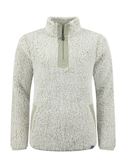 グレー - Weird Fish Madi コージー 1/4 ジップ フリース - 画像 6 / 7