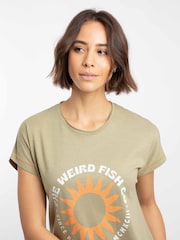 Weird Fish Natural Sun Rays Front Print Graphic T-Shirt - Image 4 of 6