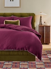 MADE.COM Contrast Piped 200 Thread Count Cotton Sateen Bed Set - صورة 1 من 4