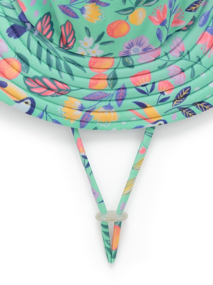 Purebaby Green Broad Brim Swim Hat - Image 3 of 3 Purebaby Green Broad Brim Swim Hat - Image 3 of 3