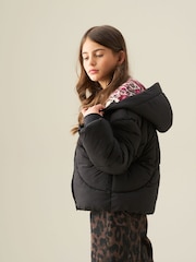 Angel & Rocket Black Elodie Padded Short Coat - Image 4 of 7