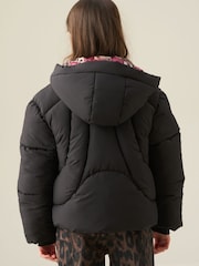 Angel & Rocket Black Elodie Padded Short Coat - Image 5 of 7