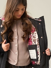 Angel & Rocket Black Elodie Padded Short Coat - Image 6 of 7