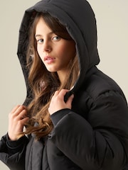 Angel & Rocket Black Elodie Padded Short Coat - Image 7 of 7