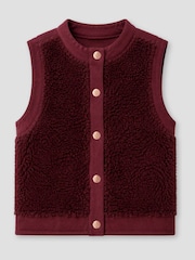 Angel & Rocket Red Delilah Borg Fleece Gilet - Image 5 of 6