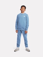 New Balance Light Blue French Terry Small Logo Crew Neck Sweatshirt - Image 5 of 8