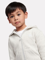 New Balance Grey Small Logo Zip Through Hoodie - Image 4 of 8