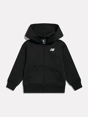 New Balance Black Small Logo Full Zip Hoodie - Image 1 of 3