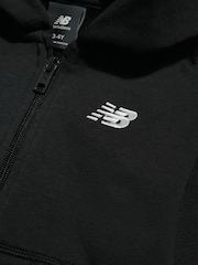 New Balance Black Small Logo Full Zip Hoodie - Image 3 of 3