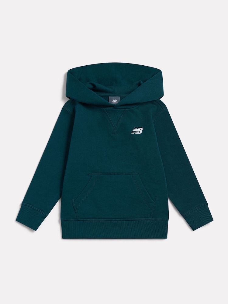 New Balance Green Small Logo Hoodie - Image 1 of 3