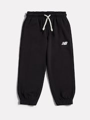New Balance Black Small Logo French Terry Joggers - Image 7 of 9