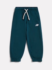New Balance Green Small Logo French Terry Joggers - Image 1 of 3