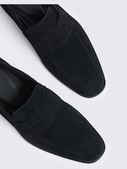 MOSS Black Suede Relaxed Loafers - Image 4 of 4