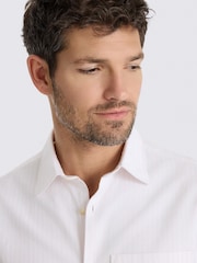 MOSS Pink Stripe Relaxed Cotton Oxford Shirt - Image 3 of 4