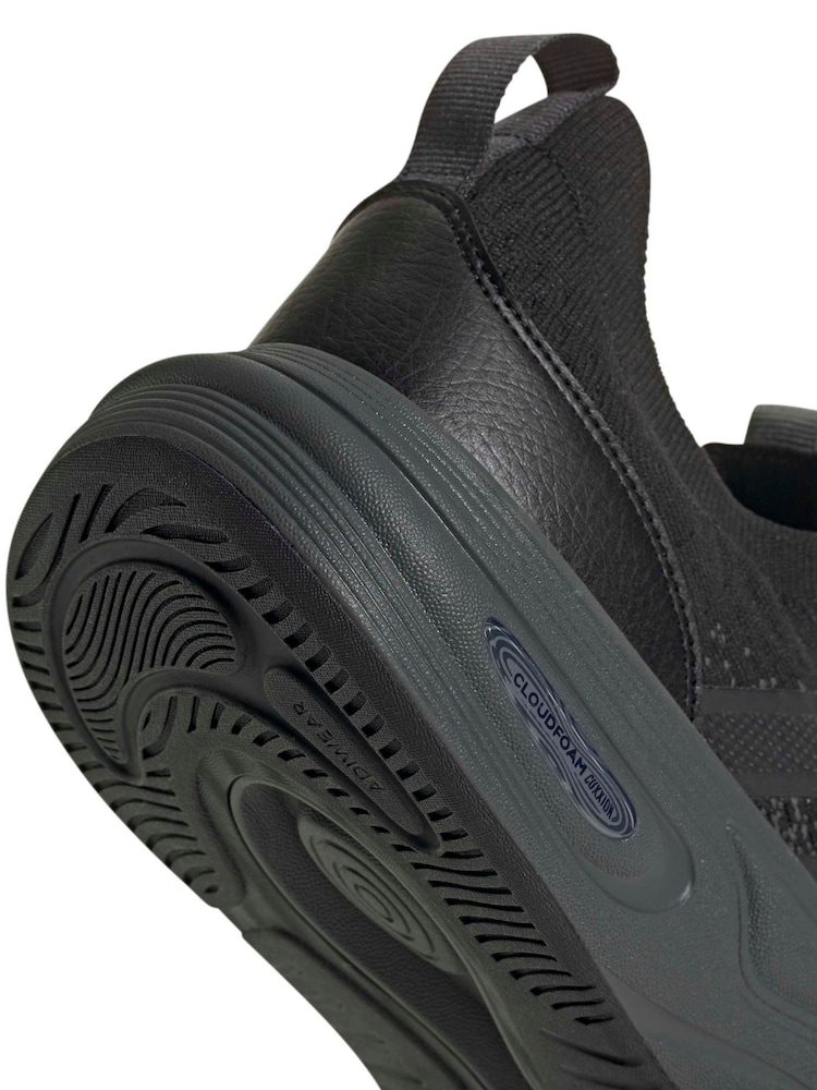 adidas Black Cloudfoam Cuxxion Sock Shoes - Image 9 of 9