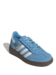 adidas Originals Blue Handball Spezial Comfort Closure Elastic Lace Shoes - Image 1 of 10