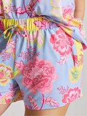 Figleaves Blue Floral Shorts Set - Image 3 of 4