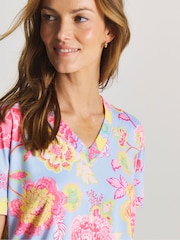 Figleaves Blue Floral Shorts Set - Image 4 of 4